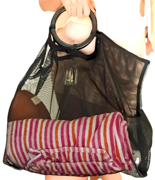 Beach ME! Large Lightweight Tear Resistance- Mesh Beach Bag image 0