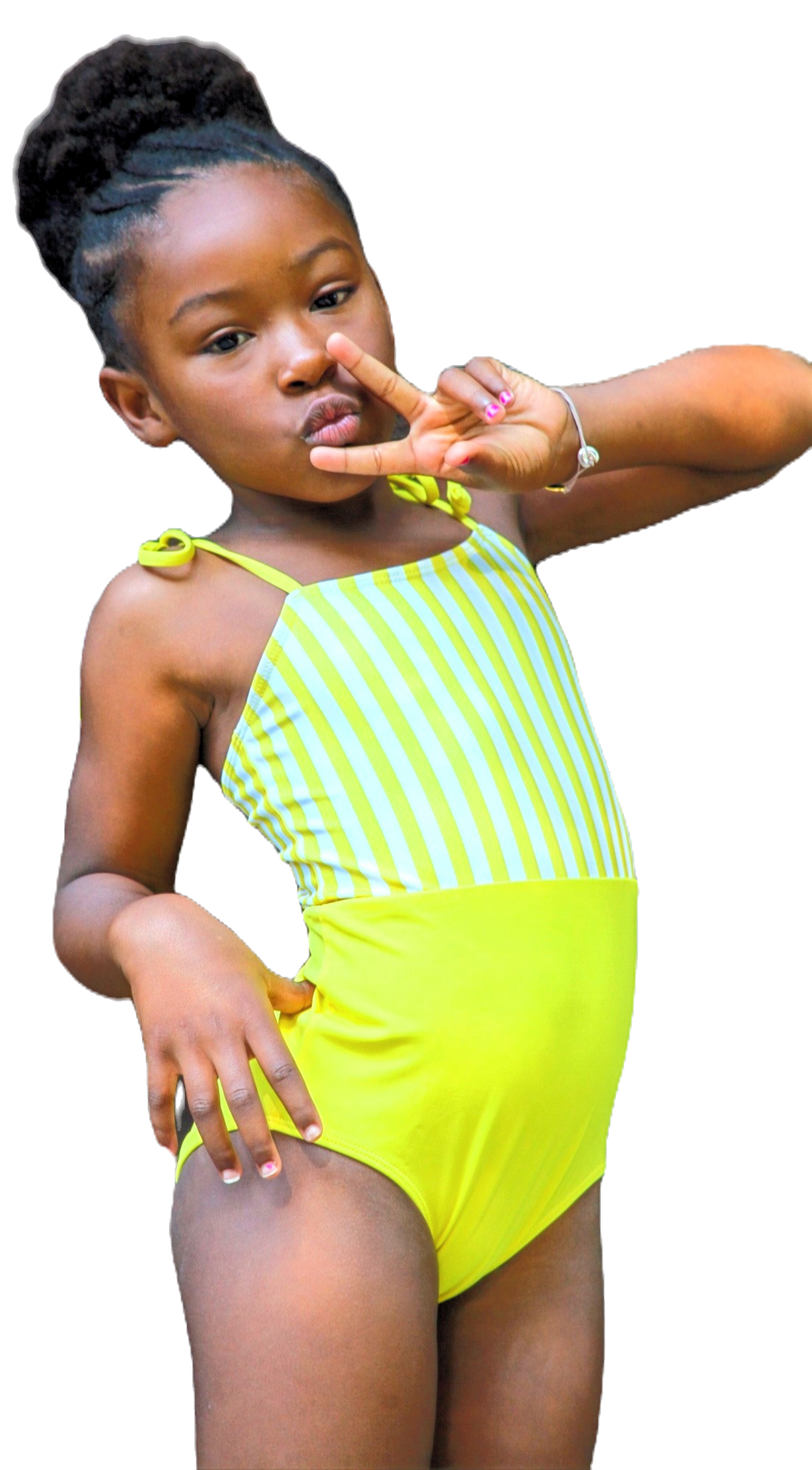 Girls Sunshine eco friendly one piece swimsuit image 0