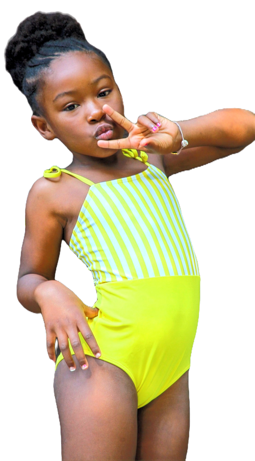Girls Sunshine eco friendly one piece swimsuit image 0